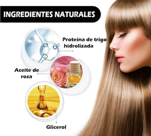 Crema Hidratante Alisadora de cabello Seda & Brillo para (Hombre & Mujer)